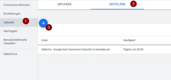 Freigeben des Google Spreadsheets